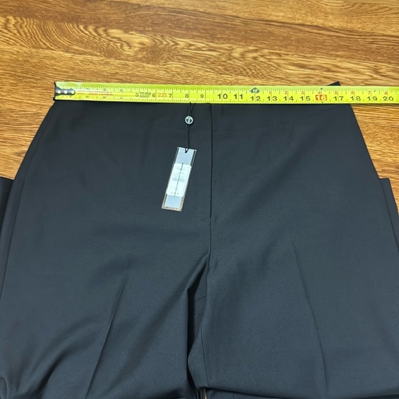 NWT Talbots Black Heritage Wide Leg Pants Wool Blend Size 12 Minimalist Capsule - Picture 9 of 12
